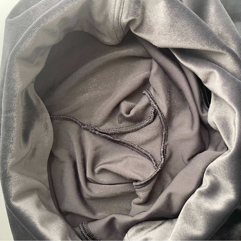 SPANX Grey Velvet Tummy Control High Waisted Tights Leggings Size M - Picture 8 of 11